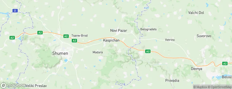 Kaspichan, Bulgaria Map