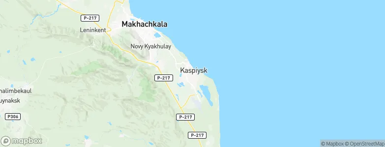 Kaspiysk, Russia Map