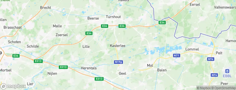 Kasterlee, Belgium Map