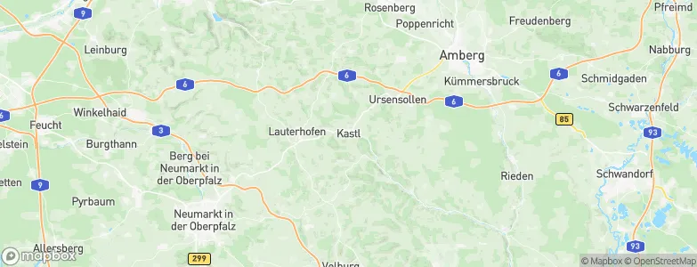 Kastl, Germany Map