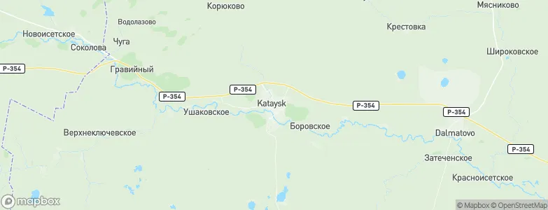 Kataysk, Russia Map
