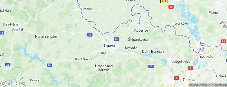 Kateřinky, Czechia Map