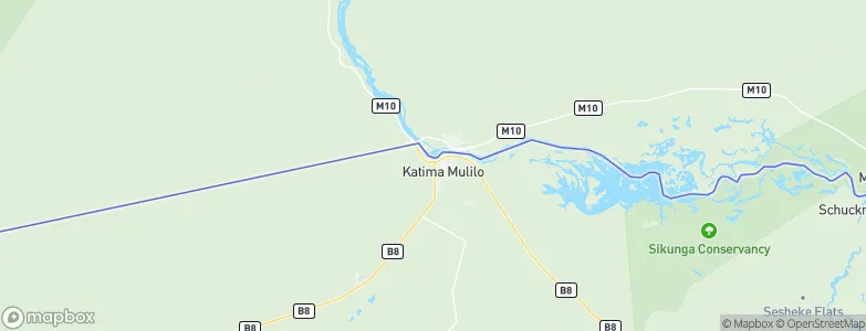 Katima Mulilo, Namibia Map