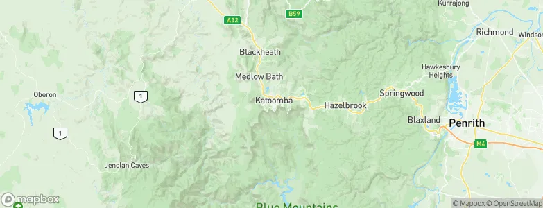 Katoomba, Australia Map