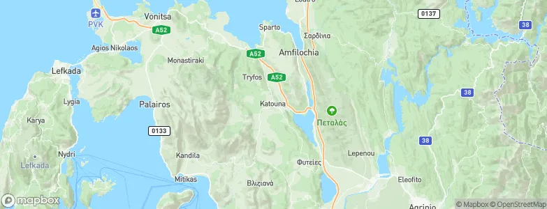 Katoúna, Greece Map