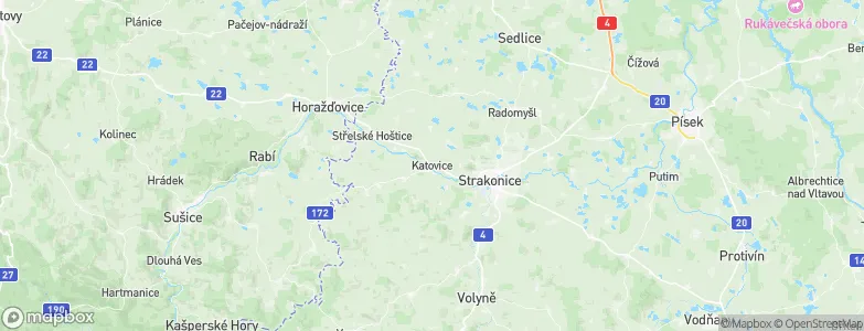 Katovice, Czechia Map