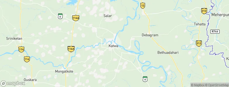 Kātoya, India Map