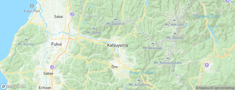 Katsuyama, Japan Map