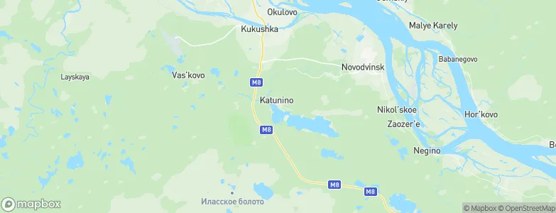 Katunino, Russia Map