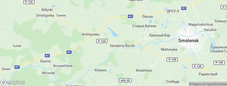 Katyn', Russia Map