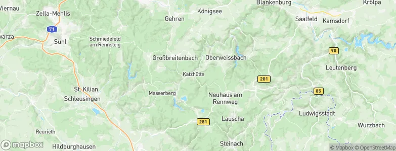 Katzhütte, Germany Map