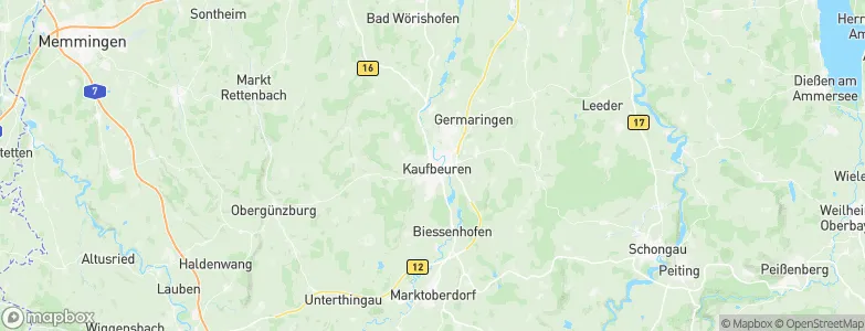 Kaufbeuren, Germany Map