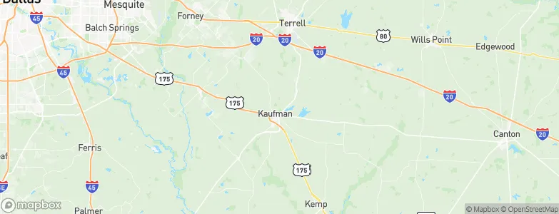 Kaufman, United States Map
