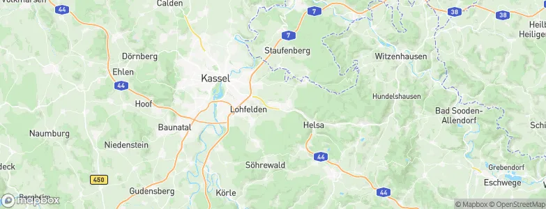 Kaufungen, Germany Map
