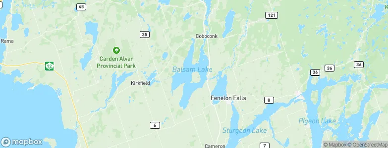Kawartha Lakes, Canada Map