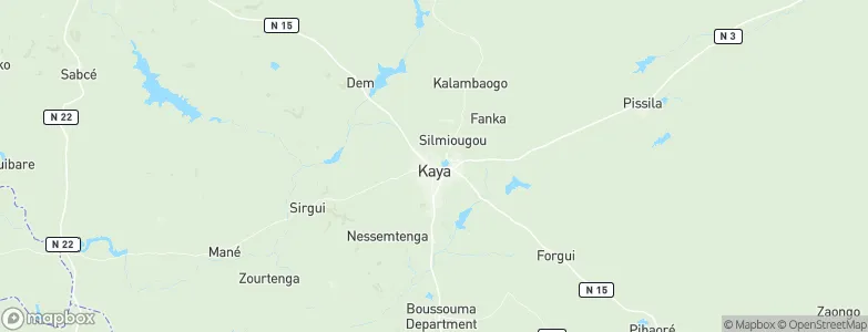 Kaya, Burkina Faso Map