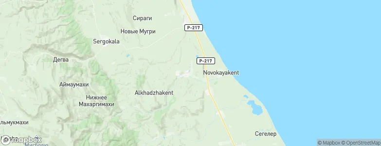 Kayakent, Russia Map