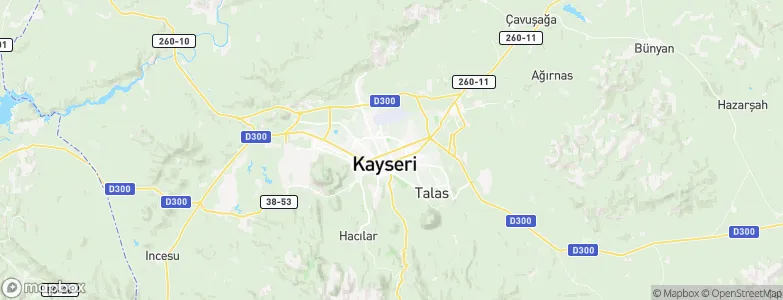 Kayseri Province, Turkey Map