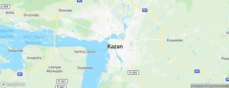 Kazan’, Russia Map