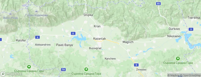 Kazanlak, Bulgaria Map