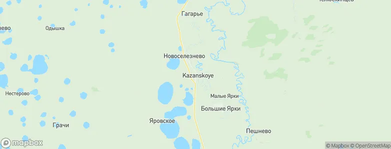 Kazanskoye, Russia Map