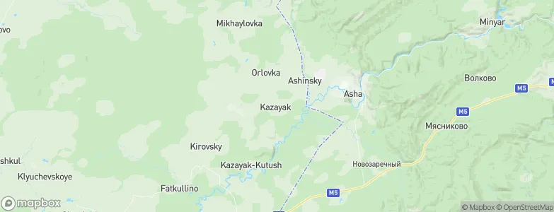 Kazayak, Russia Map