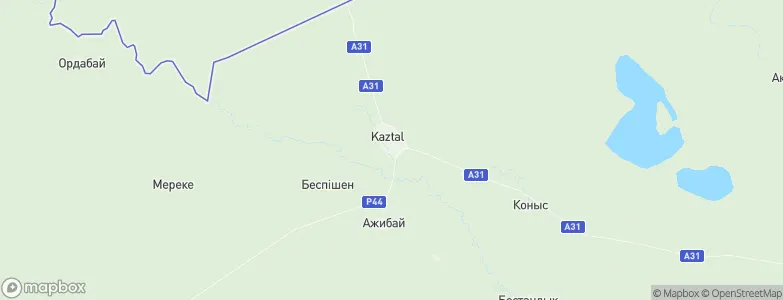 Kaztalovka, Kazakhstan Map