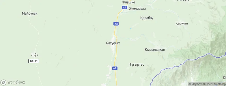 Kazygurt, Kazakhstan Map