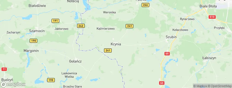 Kcynia, Poland Map