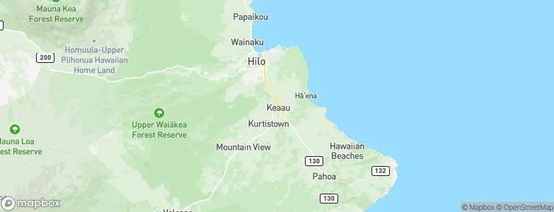 Kea‘au, United States Map