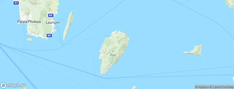 Kéa, Greece Map