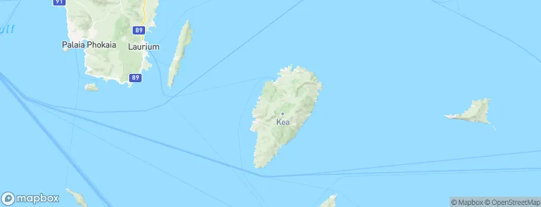 Kea, Greece Map