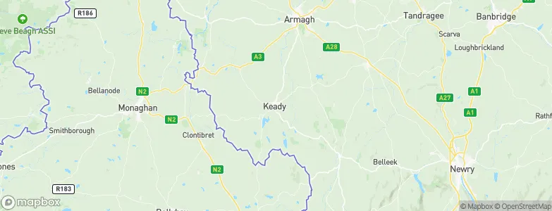 Keady, United Kingdom Map