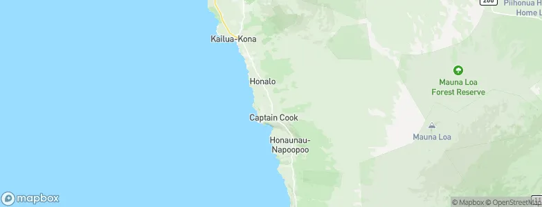 Kealakekua, United States Map
