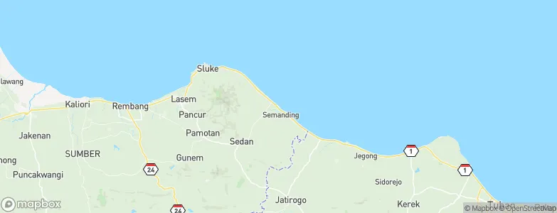 Kebloran, Indonesia Map