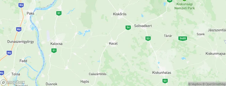 Kecel, Hungary Map