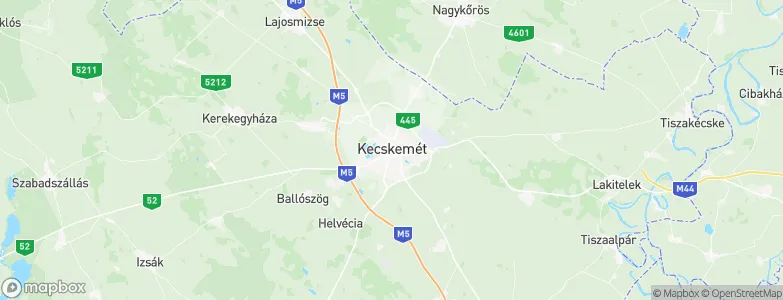 Kecskemét, Hungary Map