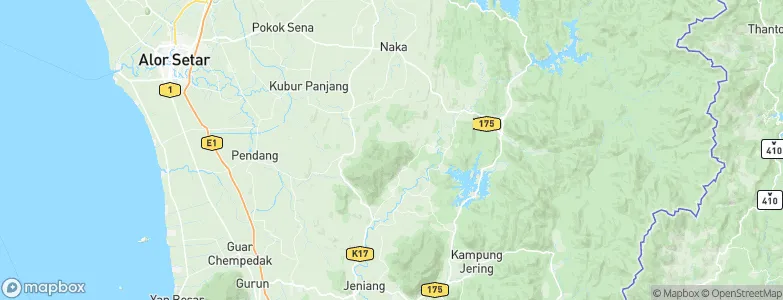 Kedah, Malaysia Map