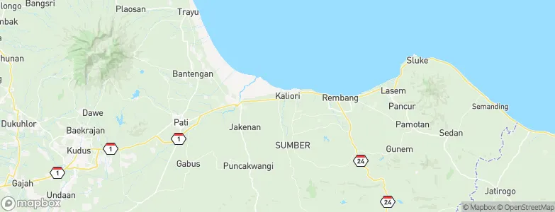 Kedalon, Indonesia Map