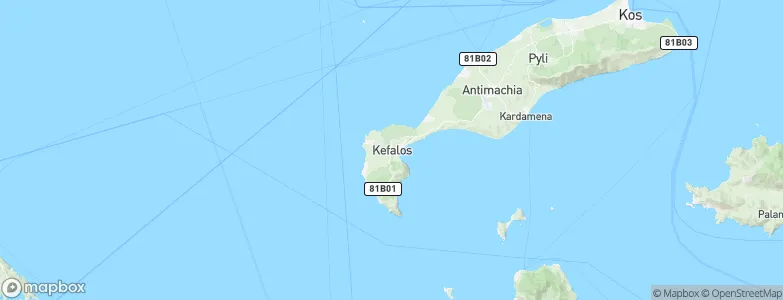 Kéfalos, Greece Map