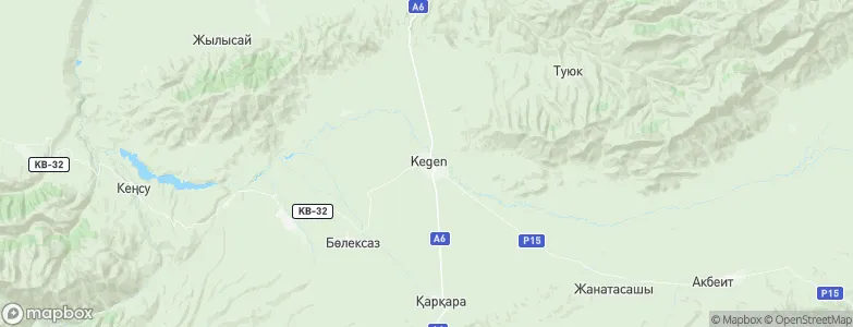 Kegen, Kazakhstan Map