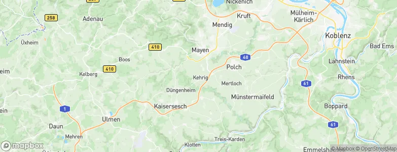 Kehrig, Germany Map