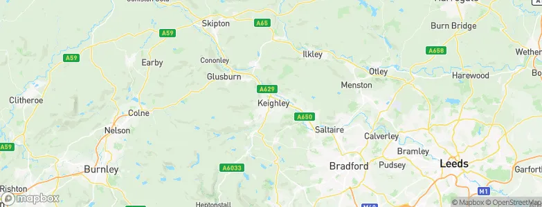 Keighley, United Kingdom Map