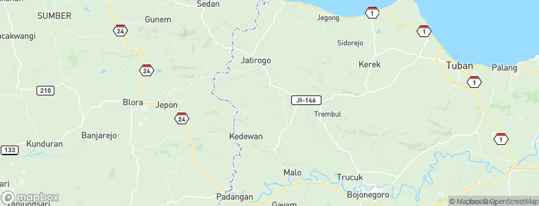 Kejuron, Indonesia Map