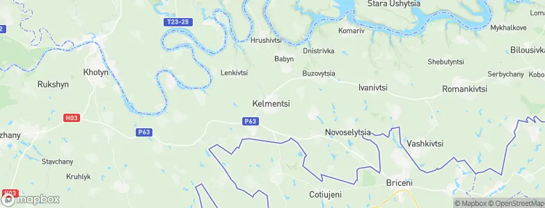 Kel’mentsi, Ukraine Map