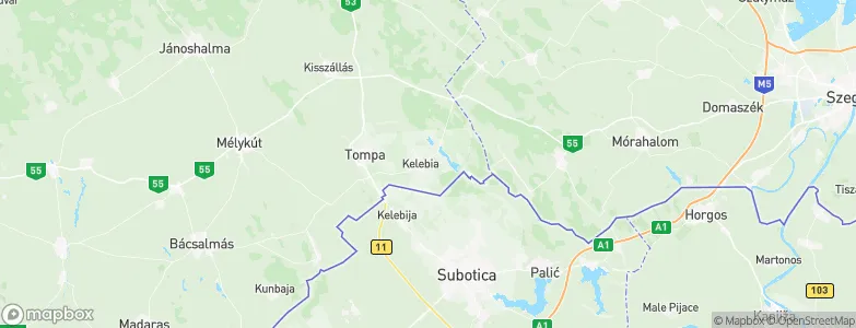 Kelebia, Hungary Map