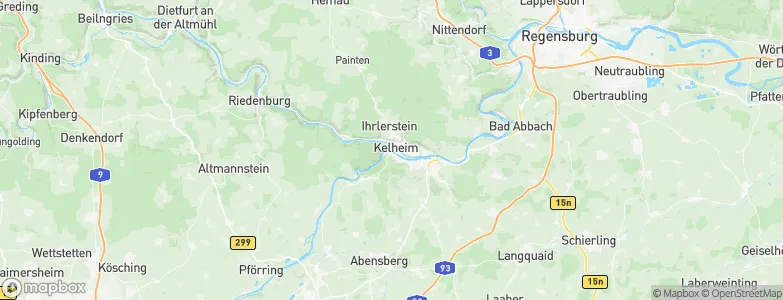 Kelheim, Germany Map