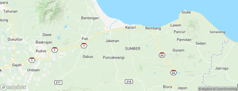 Kemangi, Indonesia Map