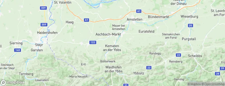 Kematen an der Ybbs, Austria Map