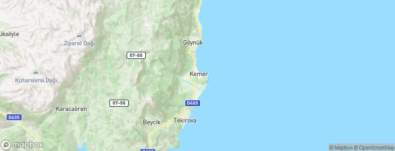 Kemer, Turkey Map